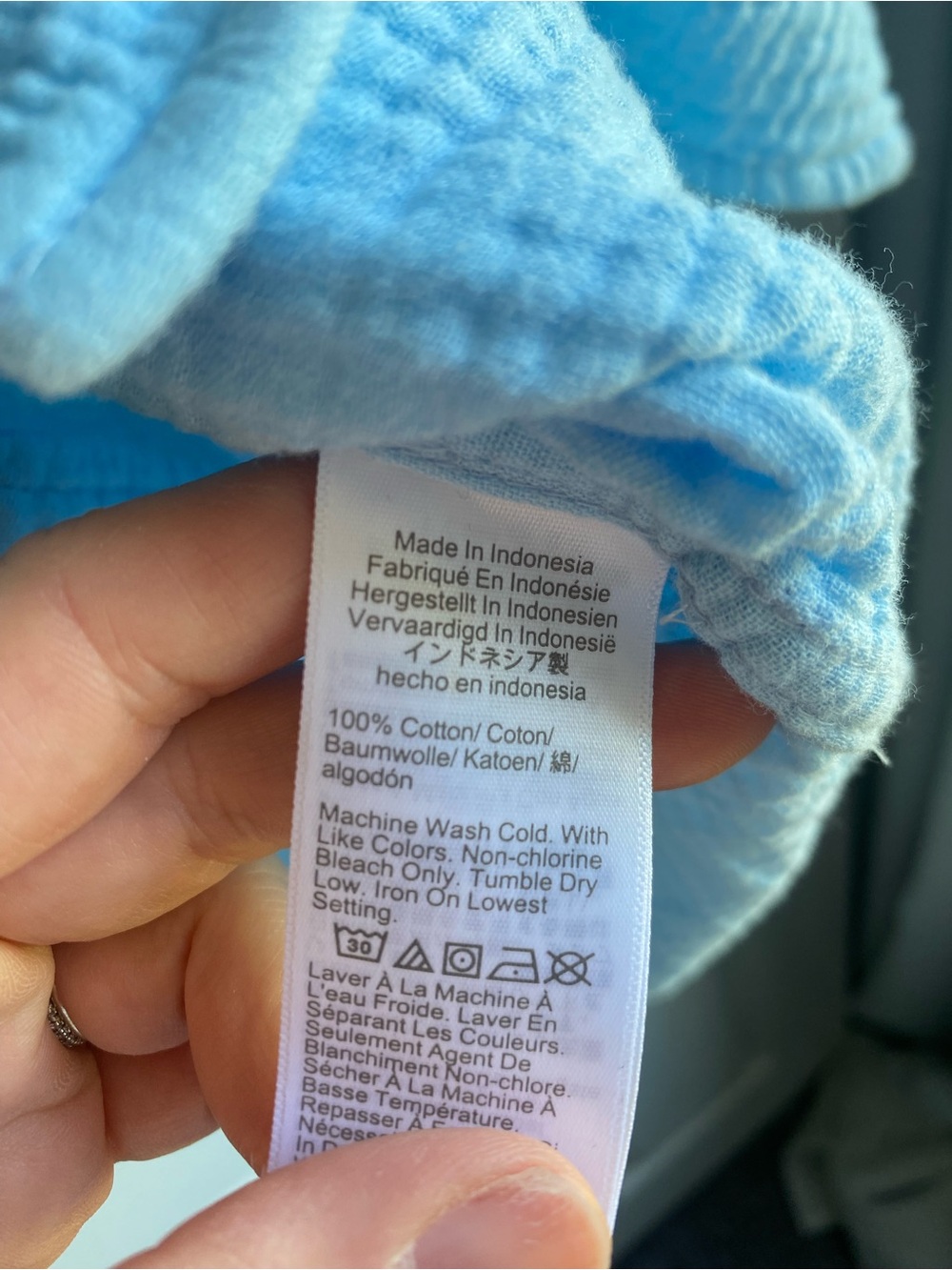 J. Crew Pale Blue Gauze Button-Up Shirt - Picture 4 of 5